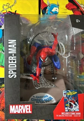 Figura posada McFarlane Toys Marvel Spider-Man escala 1:6 con escena y cómic NUEVO Foto 1 de 4