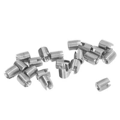 20Pcs Self Tapping Threaded Insert M4x0.7 Male Thread M6.5x0.75 Female. - Image 1 of 4