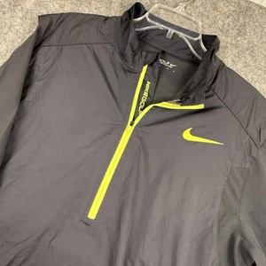 Nike Golf 1/2 Zip Windbreaker Pullover Zip Side Cinch Waist grau Large 837 - Bild 1 von 7