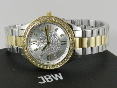 JBW Mondrian 1/6 CT. T.W Diamond and Crystal Accent 18K Women's Gold watch - Image 1 of 4