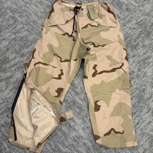 Men's Large Military Camo Waterproof Pants Gore-Seam Camoflauge S - Picture 1 of 6