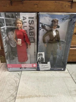 Barbie Inspiradora Mujer Serie Bessie Coleman Aviador e Isabel Allende Muñeca ¡NUEVA! Foto 1 de 4