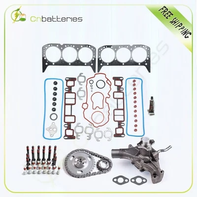 Juego de pernos de junta de cabeza para GMC Sonoma SL 96-1998 kit de cadena de distribución bomba de agua 4,3 L Foto 1 de 4