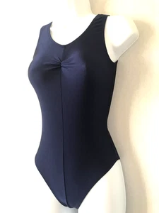 Ladies Navy Blue ROCH VALLEY Sleeveless Dance Leotard Size 3 - Tap Ballet Gym - Picture 1 of 2