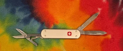 Canivete suíço antigo Wenger clipe de dinheiro 65 mm ALOX! APOSENTADO! RARO! - Imagem 1 de 4