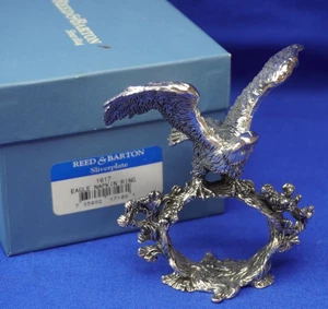 Reed & Barton Silverplate 1824 Collection Eagle Napkin Ring #1817- NIB - Picture 1 of 21