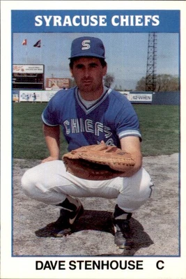 1987 Syracuse Chiefs TCMA #11 Dave Stenhouse Cranston Rhode Island Baseball Card - Image 1 of 2
