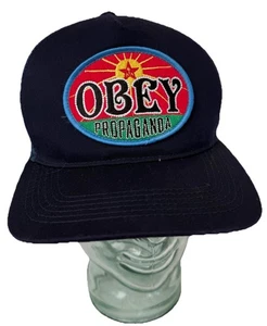 Sombrero Obey Propaganda Azul Marino Malla Snapback con Correa Ajustable OSFM - Imagen 1 de 6