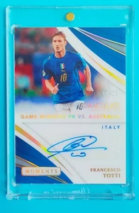 2021 Immaculate Italy Francesco Totti Moments Auto 7/25 No parallel SP - Picture 1 of 2