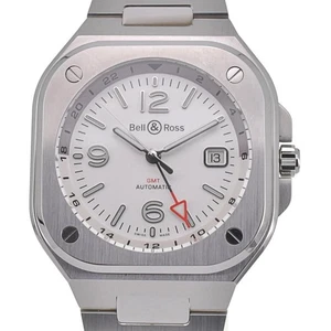 discount with paper Bell&Ross BR05 GMT BR05G-SI-ST/SST Date Men's □#135439 - Picture 1 of 8