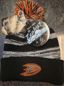 Zephyr Anaheim Ducks Wintermütze mit Bommel - Bild 1 von 2