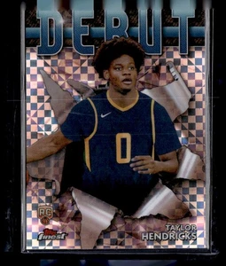2023-24 Finest #D-7 Taylor Hendricks Debut Checkerboard Refractors - Picture 1 of 2