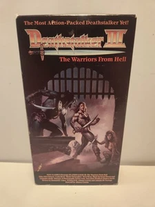 Deathstalker III 3 Warriors From Hell VHS Vestron 1989 Fantasy Tested Ships Free - Picture 1 of 7