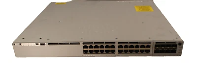 Cisco Catalyst 9300 24 PoE+ C9300-24P-E w/ C9300-NM-8X module & double 750W PSU - Image 1 of 4