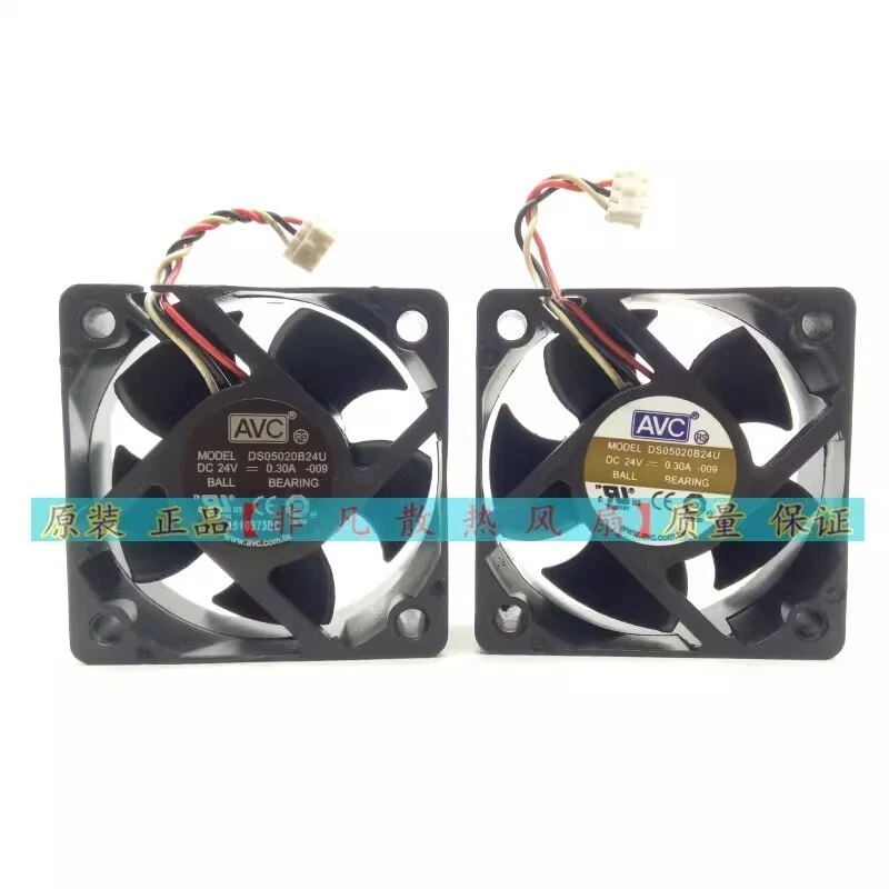 AVC DS05020B24U 5020 DC24V 0.30A 5cm 3pin Cooling Fan - Image 1 of 4