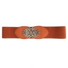 Elastic Corset Waist Belt Chinese Style Buckle Stretchy Belt For Dresses