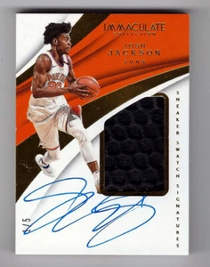 Josh Jackson 17/18 Immaculate auto SJ-JJK SN #1/5 - Picture 1 of 2