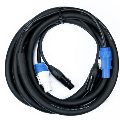 American DJ AC3PPCON12 12 Foot 3-Pin DMX and 12 ft. PowerCon Power Link Cable - Image 1 of 2