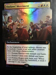 Lámina de arte extendida Outlaws’ Merriment 382 Magic The Gathering casi nueva ¡Envío gratis!! - Imagen 1 de 2