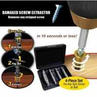 4PCS Broken Bolt Damage Screw Remover Extractor Drill Bits Out Easy Stud N7M8