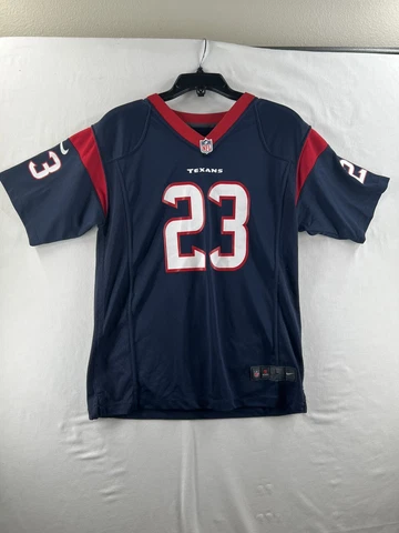 Nike Houston Texans Arian Foster jersey NFL youth size large 14-16 #23 Blue Red Cover