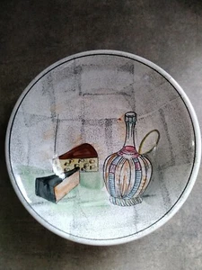 Forno vintage Ironstone Cina dipinto a mano e ciotola antimania - Foto 1 di 3