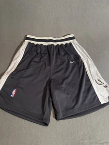 Nike San Antonio Spurs NBA Authentic Dri-Fit Shorts Men’s Sz 34 Black/Gray Rare - Picture 1 of 10