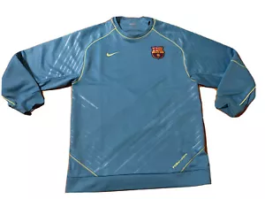 BARCELONA FC 2001/02 Nike Goalkeeper Football Shirt GK Vintage Soccer Jersey XL - Picture 1 of 11