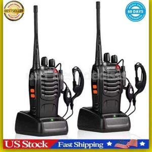2-pak Zestaw Long Range Walkie Talkie Mile Dwukierunkowe ładowanie radia Wodoodporne Najlepsze - Zdjęcie 1 z 7