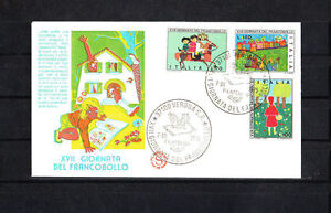 Italie  enveloppe 1er jour  journée du timbre  1975