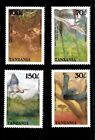 Tanzania 1989 - Afrykańska fauna i flora - Zestaw 4 znaczków - Scott 473-76 - MNH