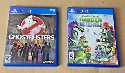 (LOT OF 2) PS4 Games:  GHOSTBUSTERS + PLANTS & ZOMBIES GARDEN WARFARE - Image 1 of 4