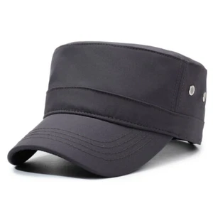 Women Baseball Cap Military-Style Trucker Flat Top Hat for Outdoor Sports Cap - Picture 1 of 14