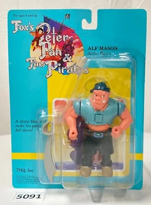 Fox's PETER PAN and The Pirates ALF MASON Figure By THQ 1990 1991 Rare Line - Image 1 of 4