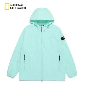 National Geographic Adelli leichte gewebte Jacke mit Kapuze NEUWERTIG ASIATISCHE PASSFORM - Bild 1 von 8
