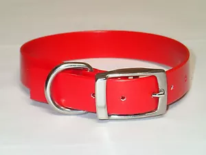 HUNTING Dog Collar 21x1" Dee ring - Hunting, Hound, Fox dog, Pet - RED - Picture 1 of 1