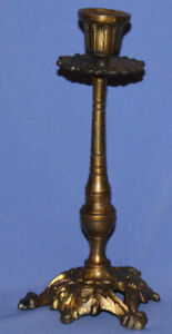 Vintage Ornate Bronze Candlestick Candle Holder