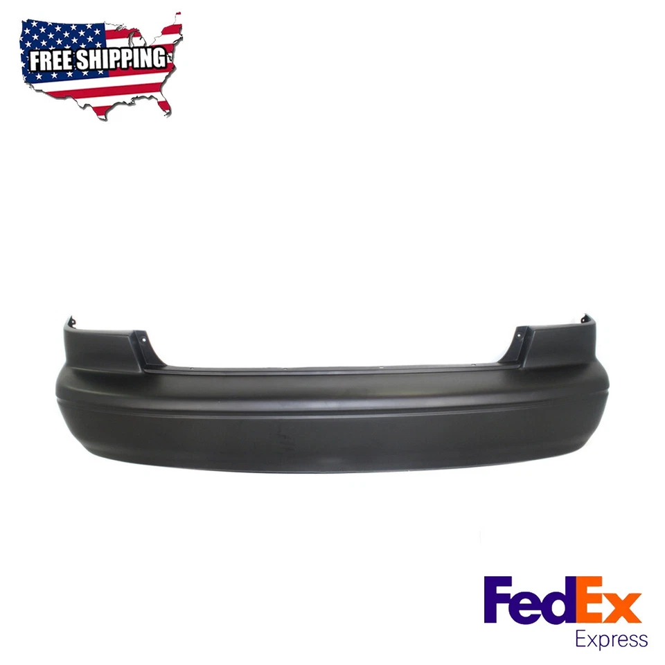 Capa de para-choque traseira com primer compatível com 1997-1999 Toyota Camry CE LE XLE - Imagem 1 de 4