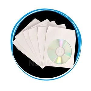 2000 Wholesale CD DVD Paper Sleeve Envelope Window Flap