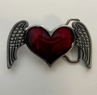 Heart Belt Buckle Angel Wings Womens Belt Buckles Cute Heart Jewelry
