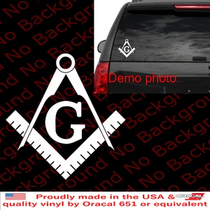 Freemasonry Emblem Sticker Stonemason Die Cut Decal Masonic Fraternal FY093 - Picture 1 of 7
