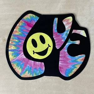 VTG Vending Machine Sticker 90s Psychedelic Peace Love Hippie - Picture 1 of 5