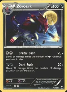 2x (BW5-71) Zoroark Rare Pokemon B&W Dark Explorers Card # 71 - Picture 1 of 1