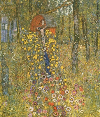 Gustav Klimt Granja Jardín con Crucifijo Giclee Lienzo Impresión 8x10 Arte Paisajístico Foto 1 de 2