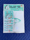 Vintage Bait Shop Selling/Display Card of Pan Fish/Crappie Rigs - NICE!