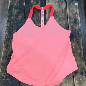 Nike Dri-FIT Tank Top Racerback Coral Pink Large - Tennis - Golf - Pickleball - Picture 1 of 5