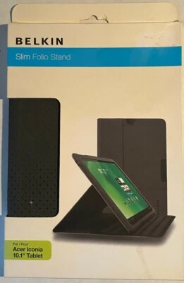 Belkin Slim Folio Stand ~ "For Acer Iconia 10.1" Tablet" ~ Brand New in Box - Image 1 of 4