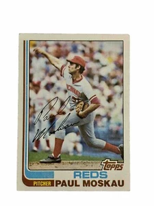 Excellent: Vintage 1982 topps Paul Moskau Cincinnati Reds Trading Card - Picture 1 of 2