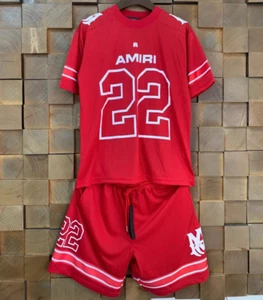 AMIRI Summer Men's and Women's Short sleeved Shorts Breathable Mesh Sports Set L - Picture 1 of 17