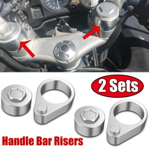 2 elevadores de barra de mango para Honda Blackbird CBR1100XX VFR800 V-TEC 2002+ horquillas de 43 mm - Imagen 1 de 12